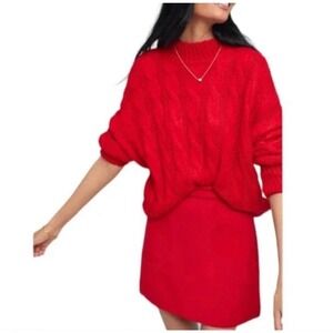 MAEVE Anthropologie Novato A-Line Front Pockets‎ Zipper Retro Style Mini Skirt